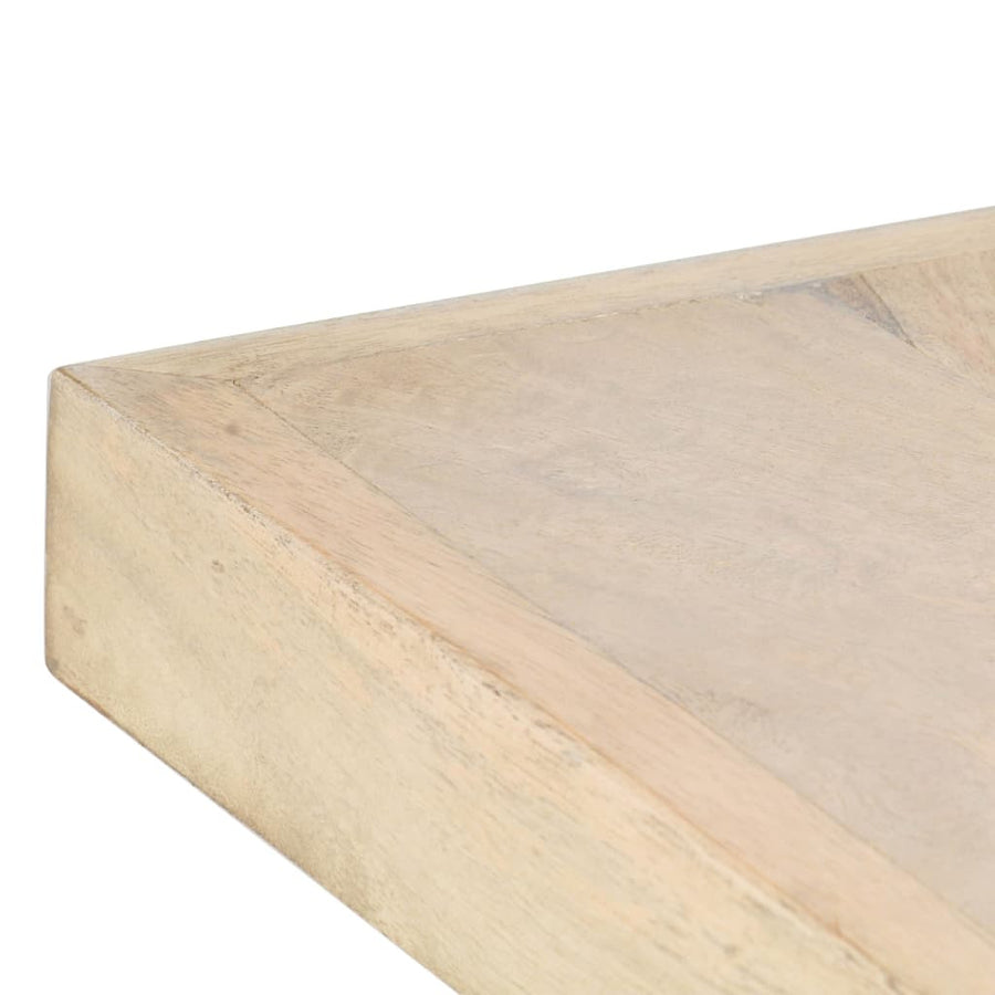 Matbord 180x90x76 cm blekt mangoträ
