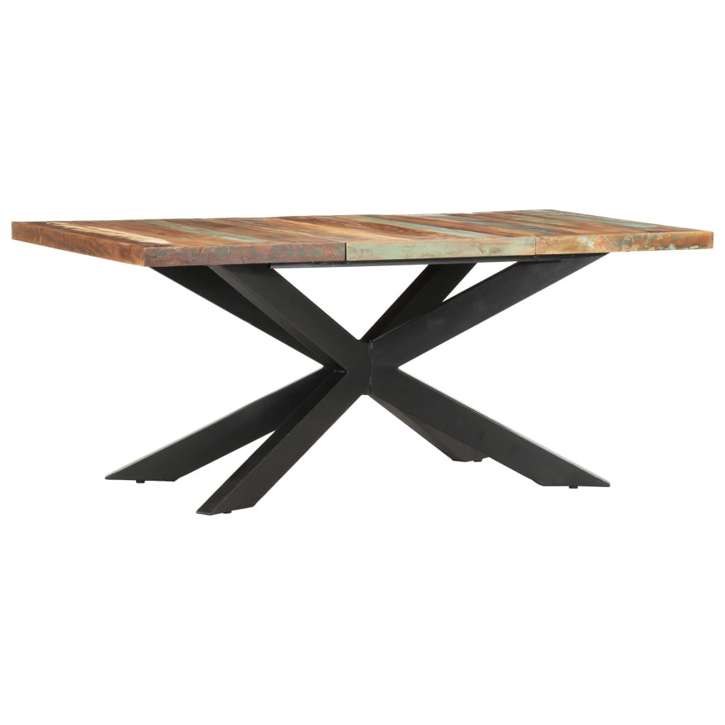 Matbord 180x90x76 cm, helt återvunnet trä