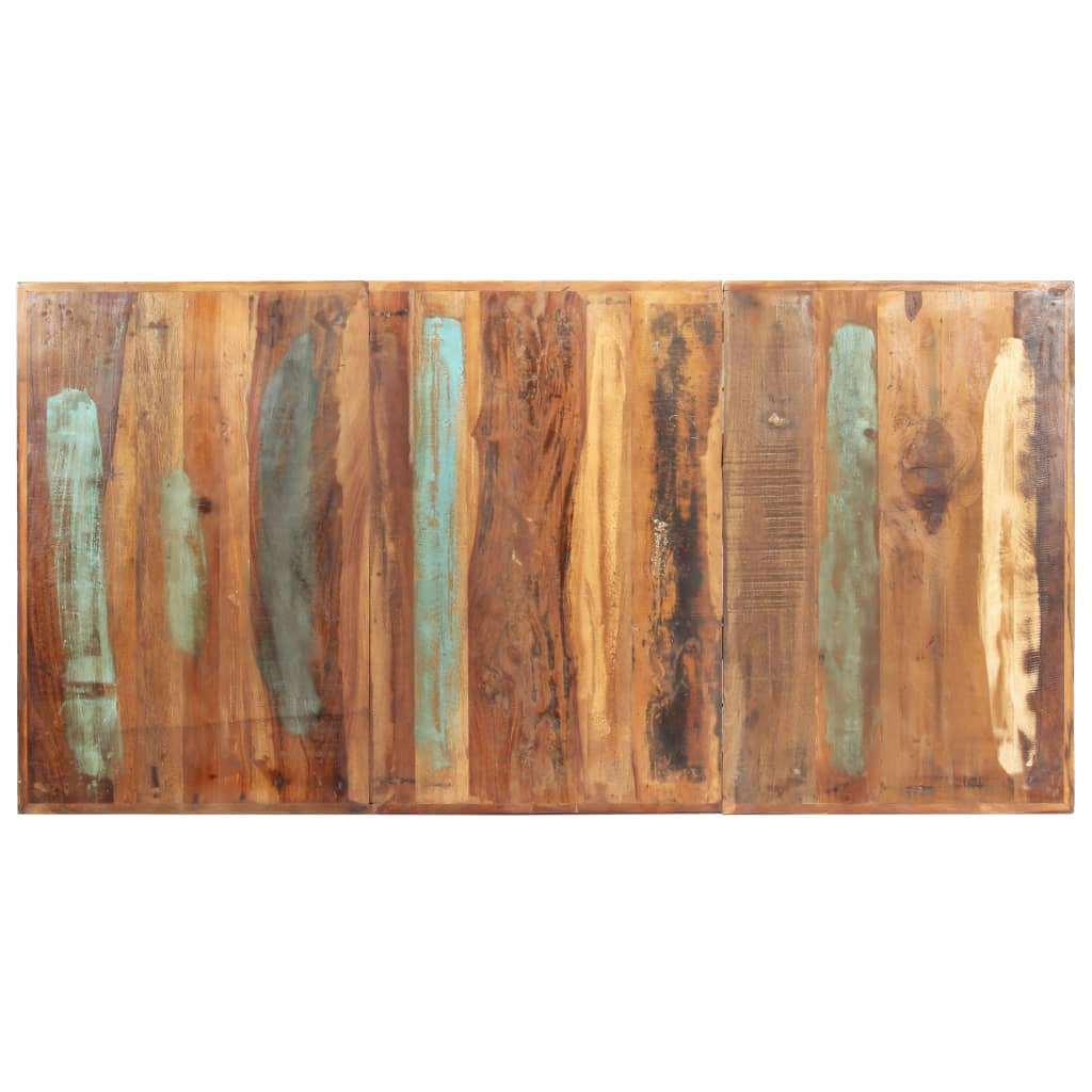 Ruokapöytä 180x90x76 cm täysi kierrätetty puu