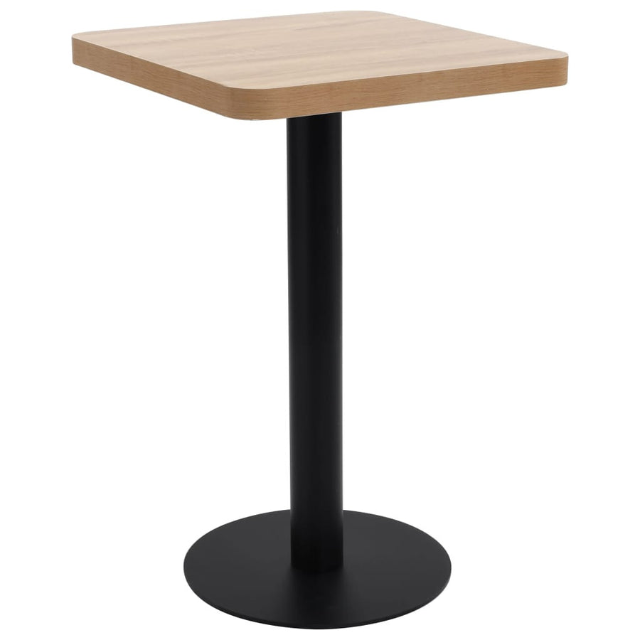 Bistrobord, ljusbrunt, 50x50 cm, MDF