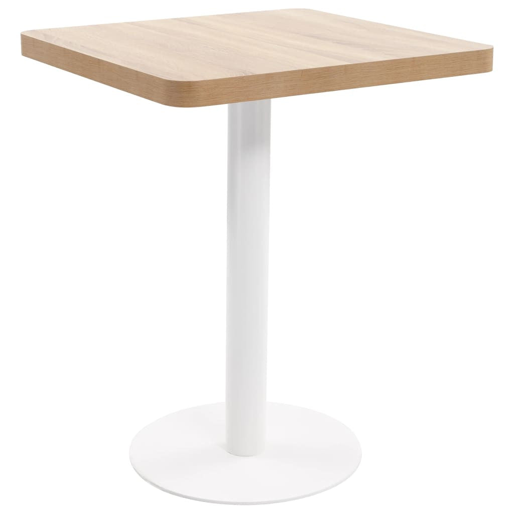Bistrobord, ljusbrunt, 60x60 cm, MDF
