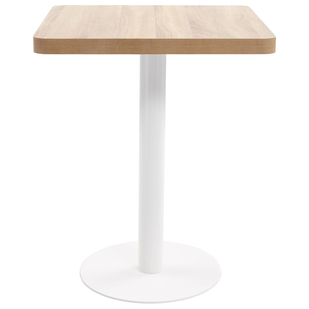 Bistrobord, ljusbrunt, 60x60 cm, MDF
