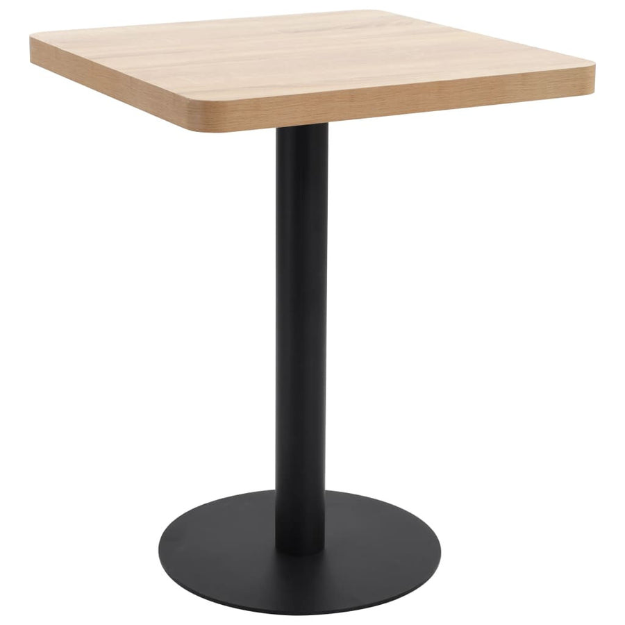Bistrobord, ljusbrunt, 60x60 cm, MDF