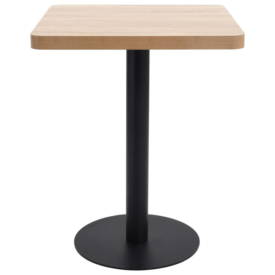 Bistrobord, ljusbrunt, 60x60 cm, MDF