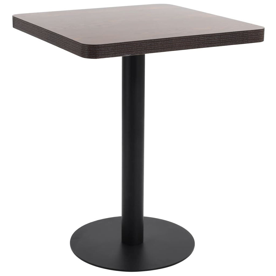Bistrobord, mörkbrunt, 60x60 cm, MDF