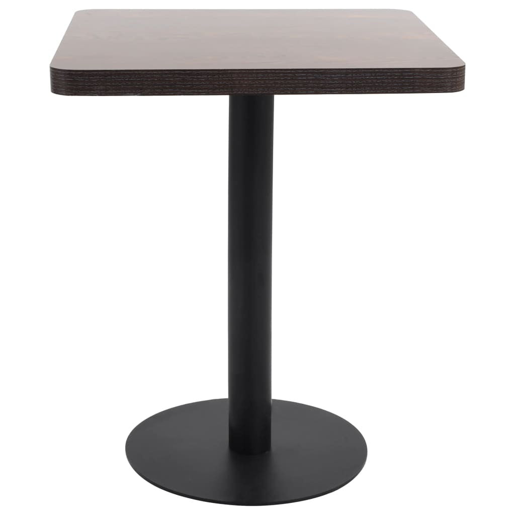 Bistrobord, mörkbrunt, 60x60 cm, MDF