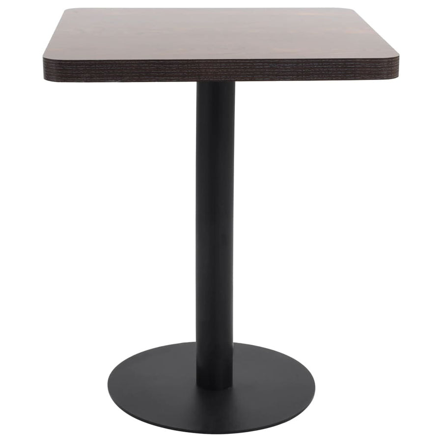 Bistrobord, mörkbrunt, 60x60 cm, MDF