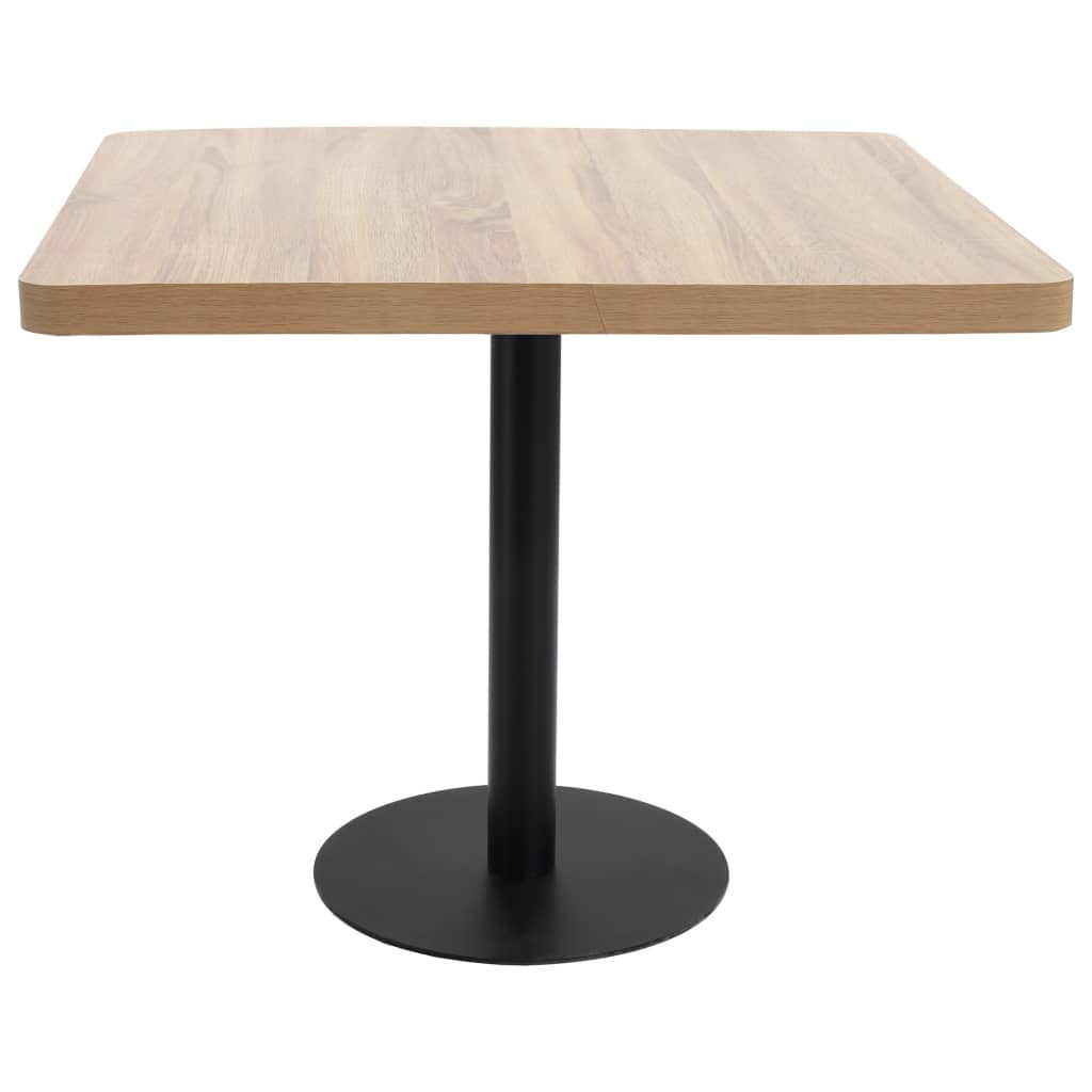 Bistrobord, ljusbrunt, 80x80 cm, MDF