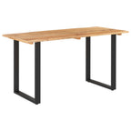 Matbord 140x70x76 cm massivt akaciaträ