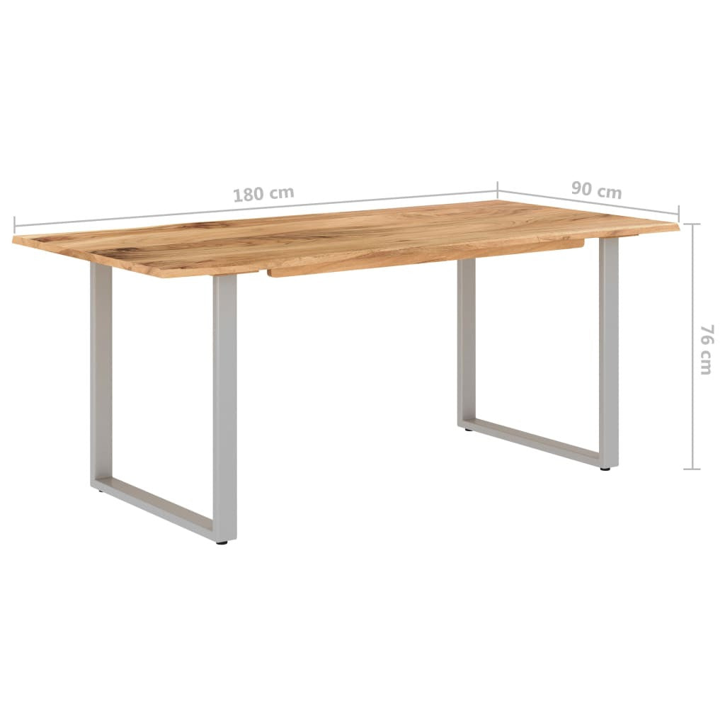 Matbord 180x90x76 cm massivt akaciaträ