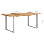 Matbord 180x90x76 cm massivt akaciaträ