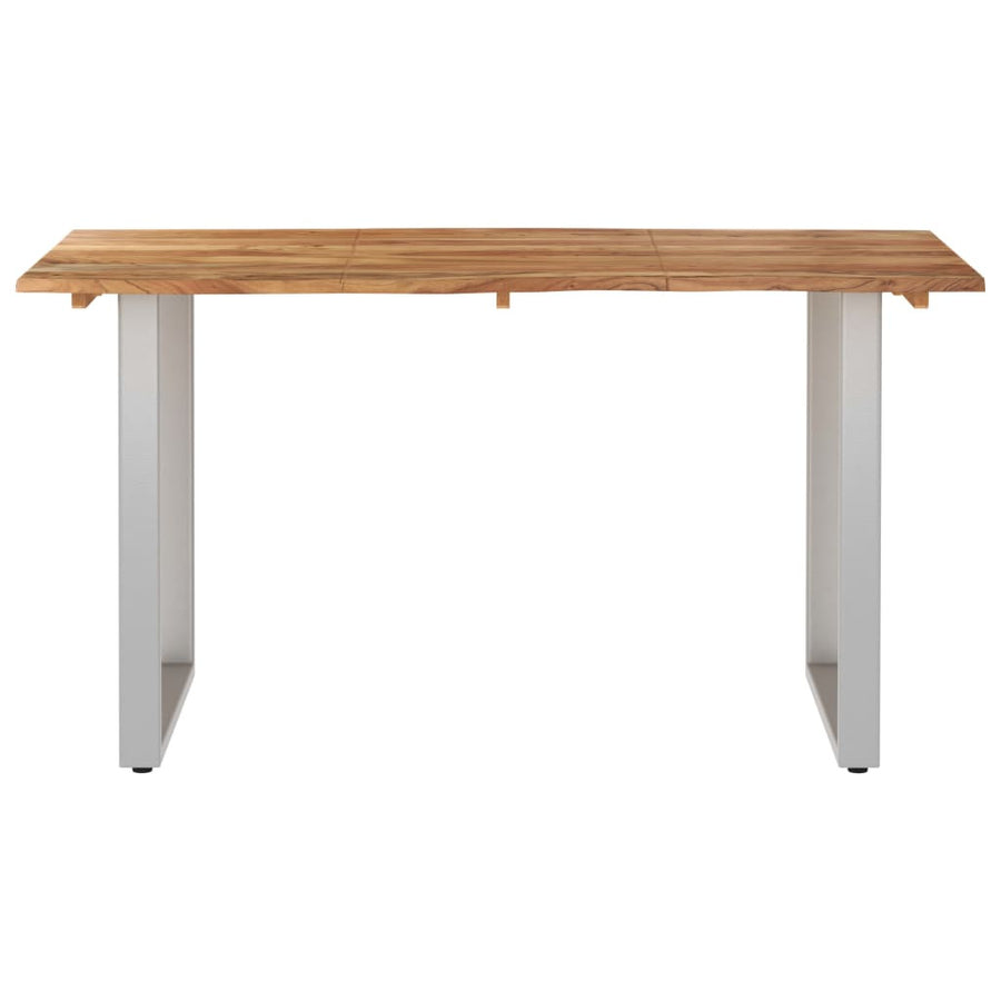 Matbord 140x70x76 cm massivt akaciaträ