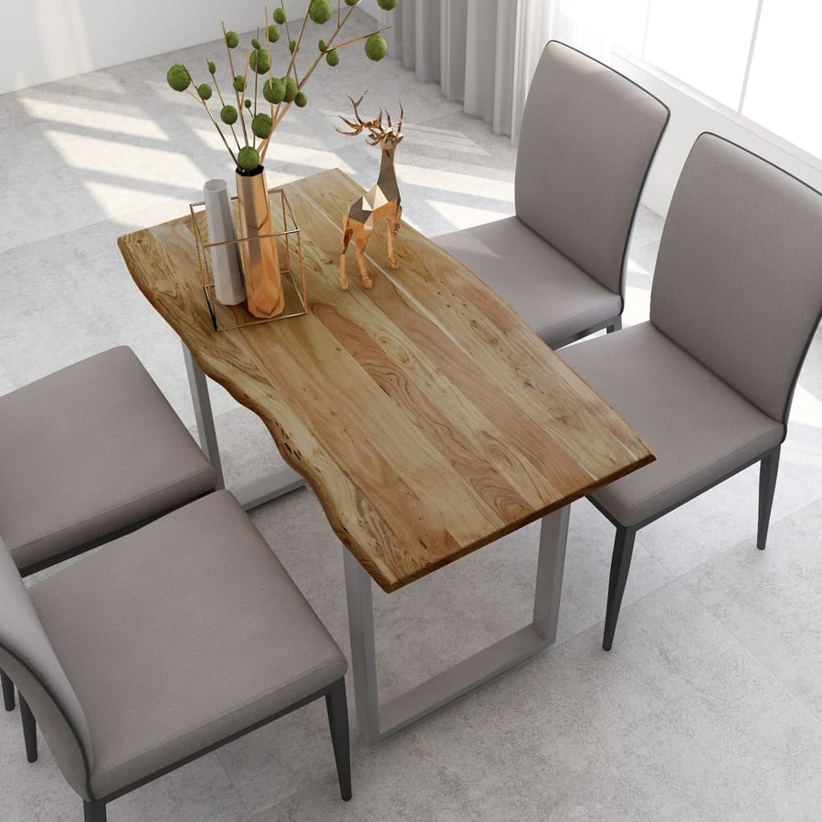 Matbord 118x58x76 cm massivt akaciaträ
