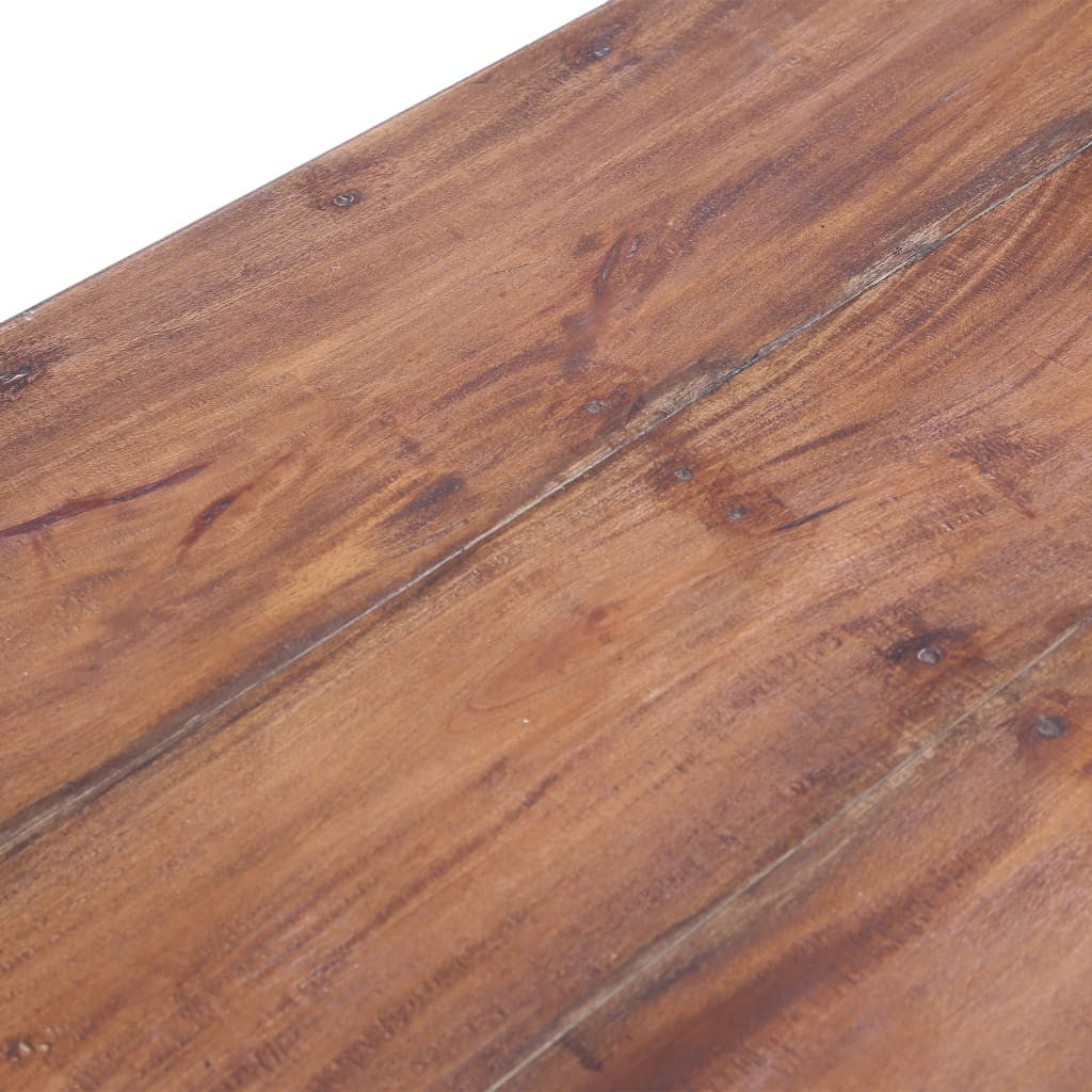 Työpöytä vetolaatikoilla valk. 117x57x75 cm kierrätetty puu