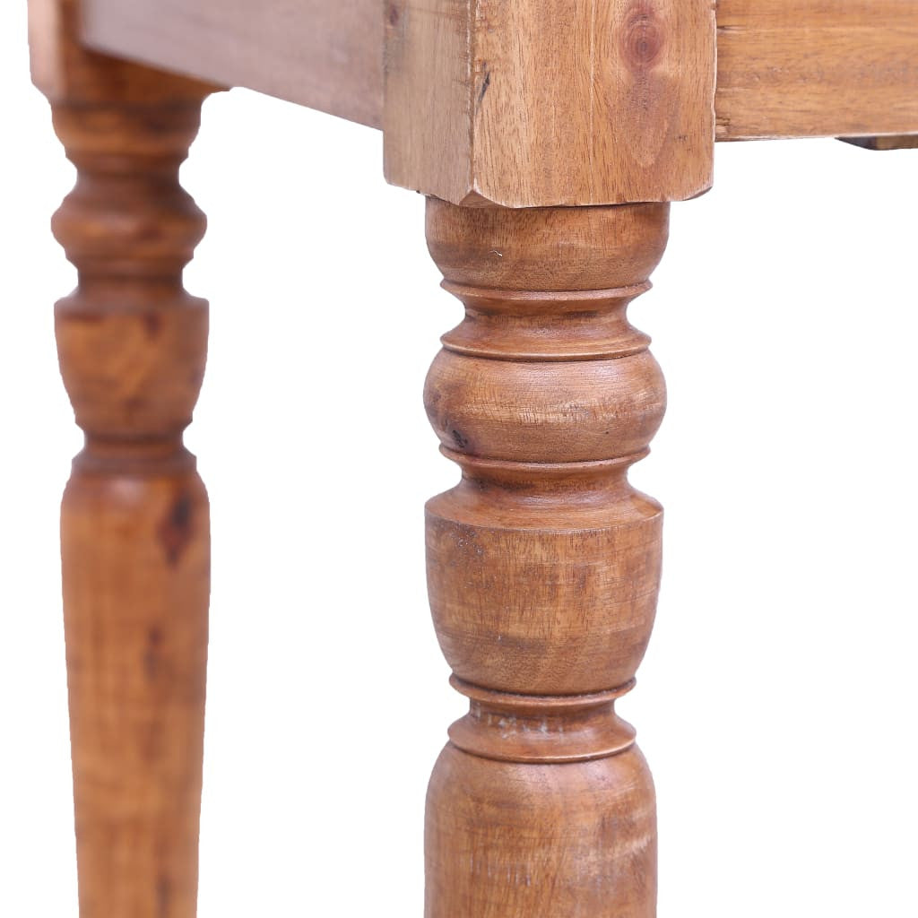 Työpöytä vetolaatikoilla 117x57x75 cm täysi kierrätetty puu