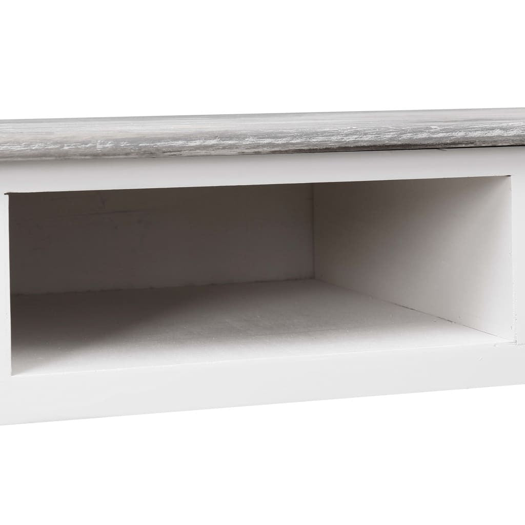 Kirjoituspöytä harmaa 110x45x76 cm puinen