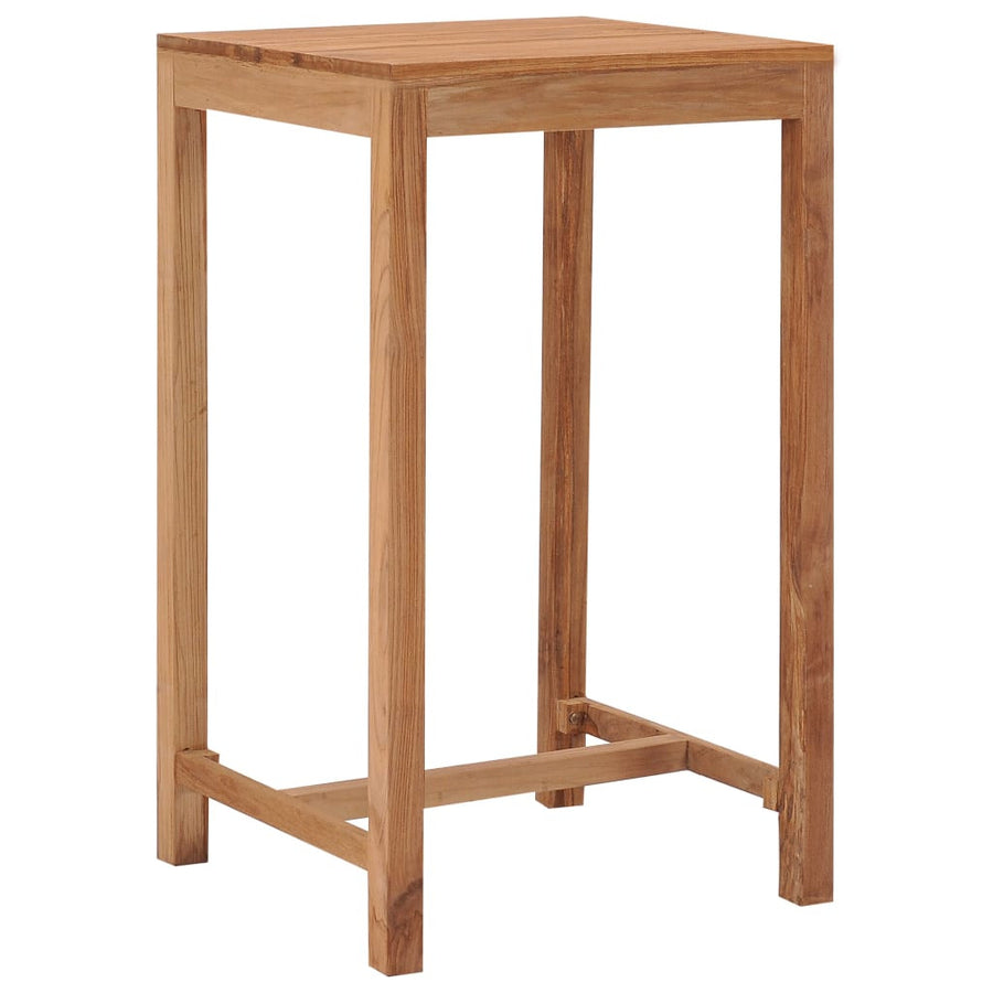 Utomhusbarbord 60x60x105 cm massiv teak