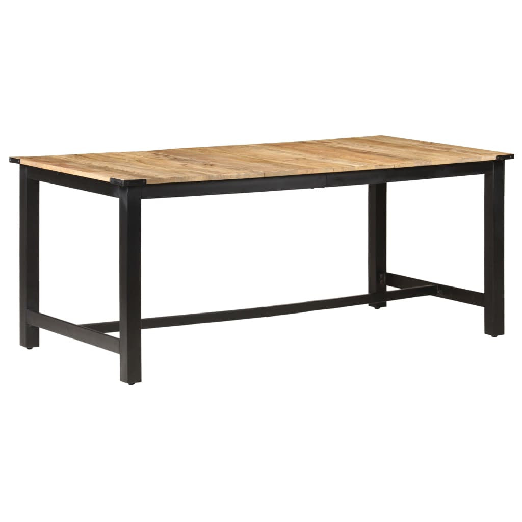 Matbord 180x90x76 cm massivt grovt mangoträ