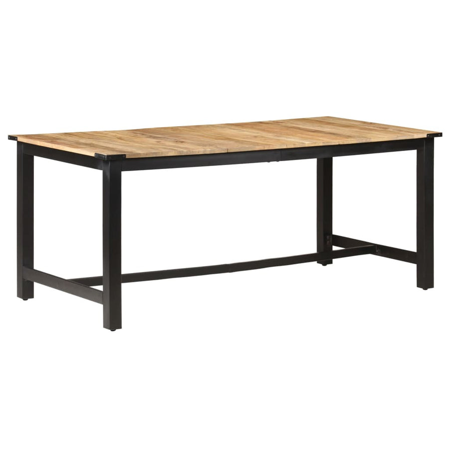 Matbord 180x90x76 cm massivt grovt mangoträ