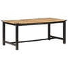 Matbord 180x90x76 cm massivt grovt mangoträ
