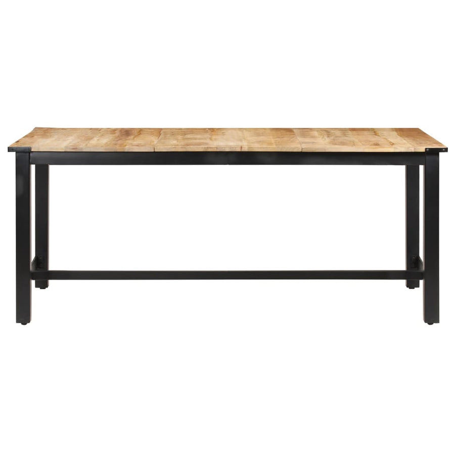 Matbord 180x90x76 cm massivt grovt mangoträ