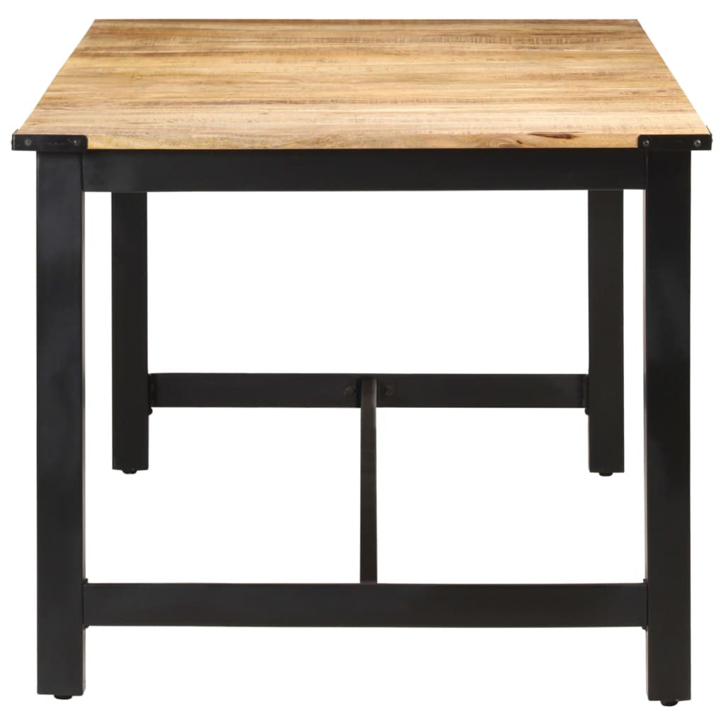 Ruokapöytä 180x90x76 cm täysi karkea mangopuu