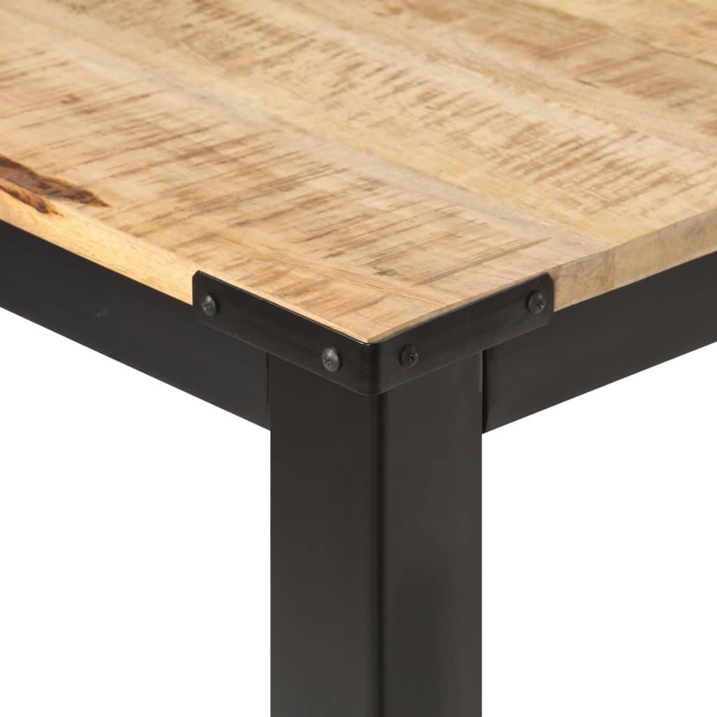 Matbord 180x90x76 cm massivt grovt mangoträ
