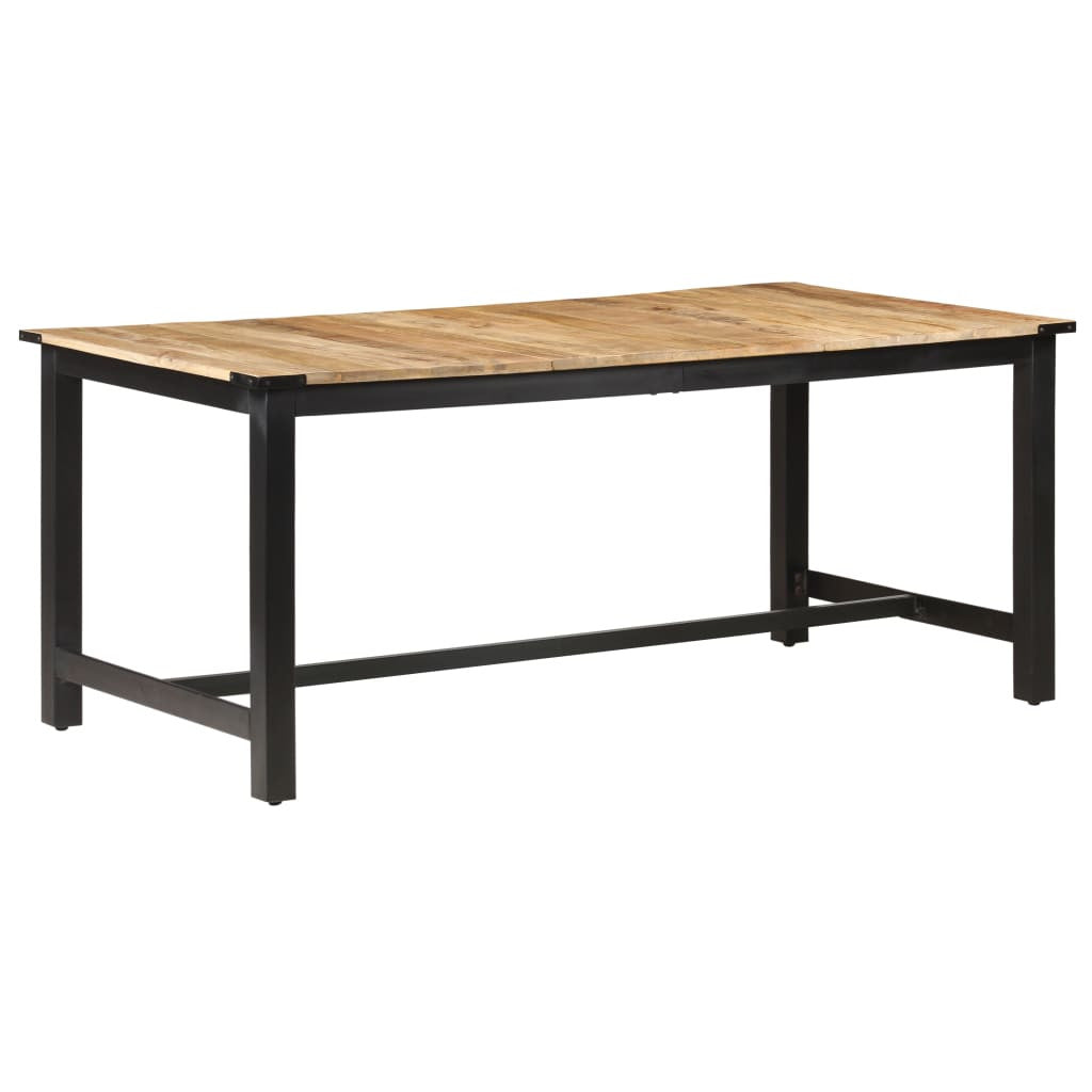 Matbord 180x90x76 cm massivt grovt mangoträ