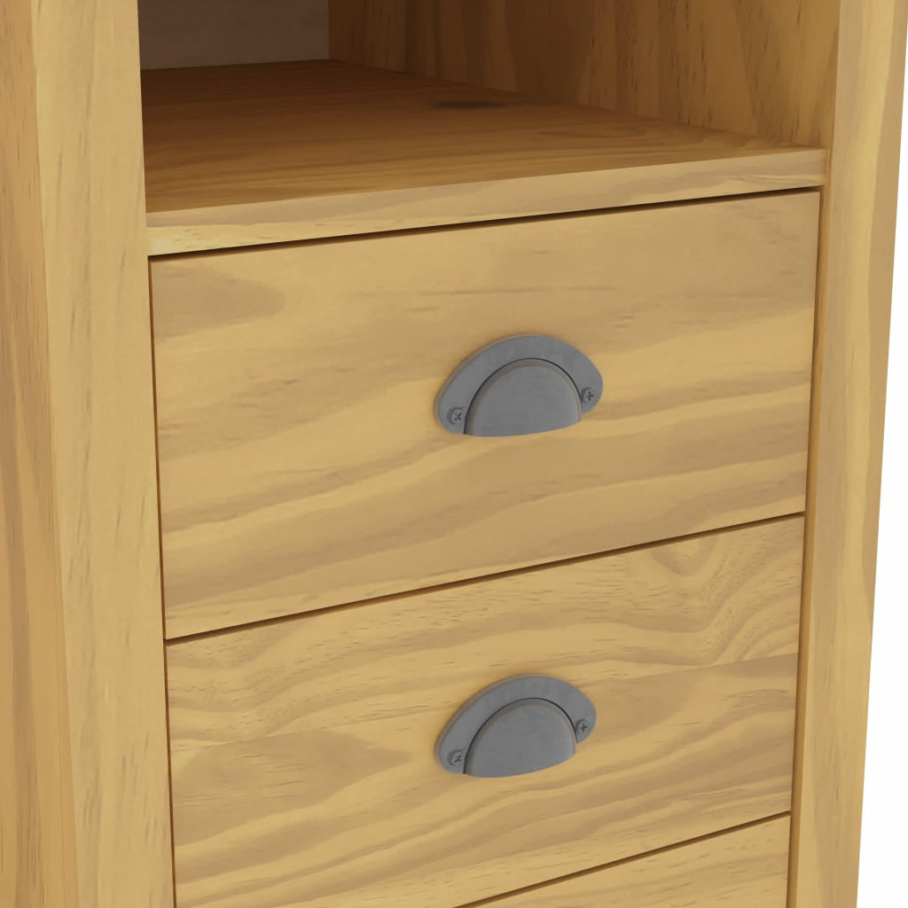 Työpöytä Hill Range 3 laatikolla 120x50x74 cm täysi mänty