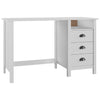 Hill Range skrivbord med 3 lådor, 120x50x74 cm, massiv furu