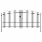 Aitaportti keihäskärjillä 400 cm, 4 eri korkeutta