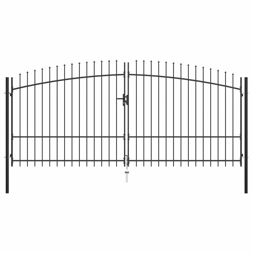 Aitaportti keihäskärjillä 400 cm, 4 eri korkeutta
