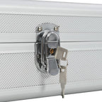 Asekotelo hopea 118x38x12 cm alumiini