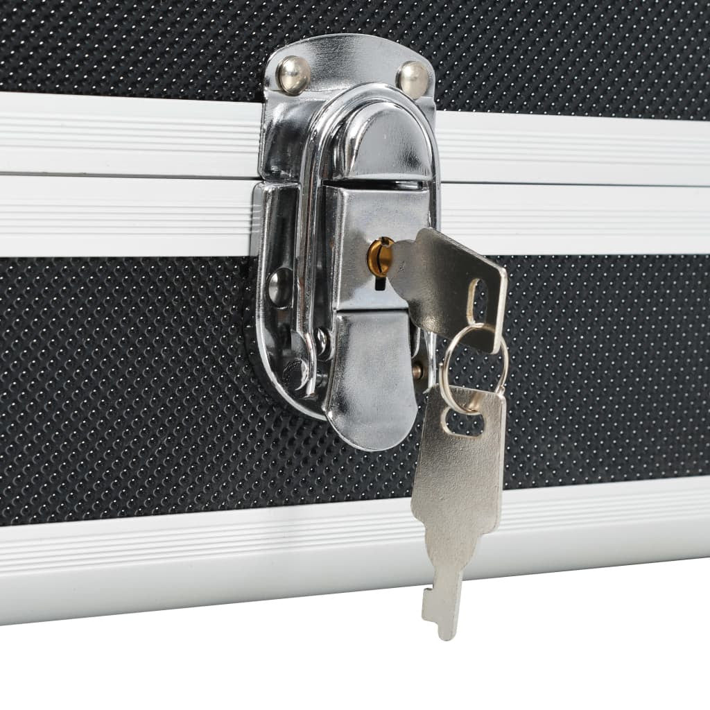 Asekotelo musta 118x38x12 cm alumiini