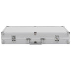 Asekotelo 47x26cm alumiini ABS hopea