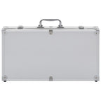 Asekotelo 47x26cm alumiini ABS hopea