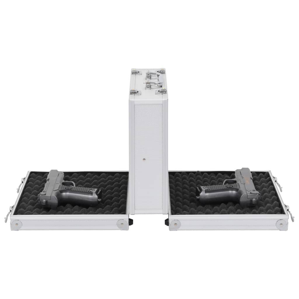 Asekotelo 31x26cm alumiini ABS hopea