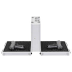 Asekotelo 31x26cm alumiini ABS hopea