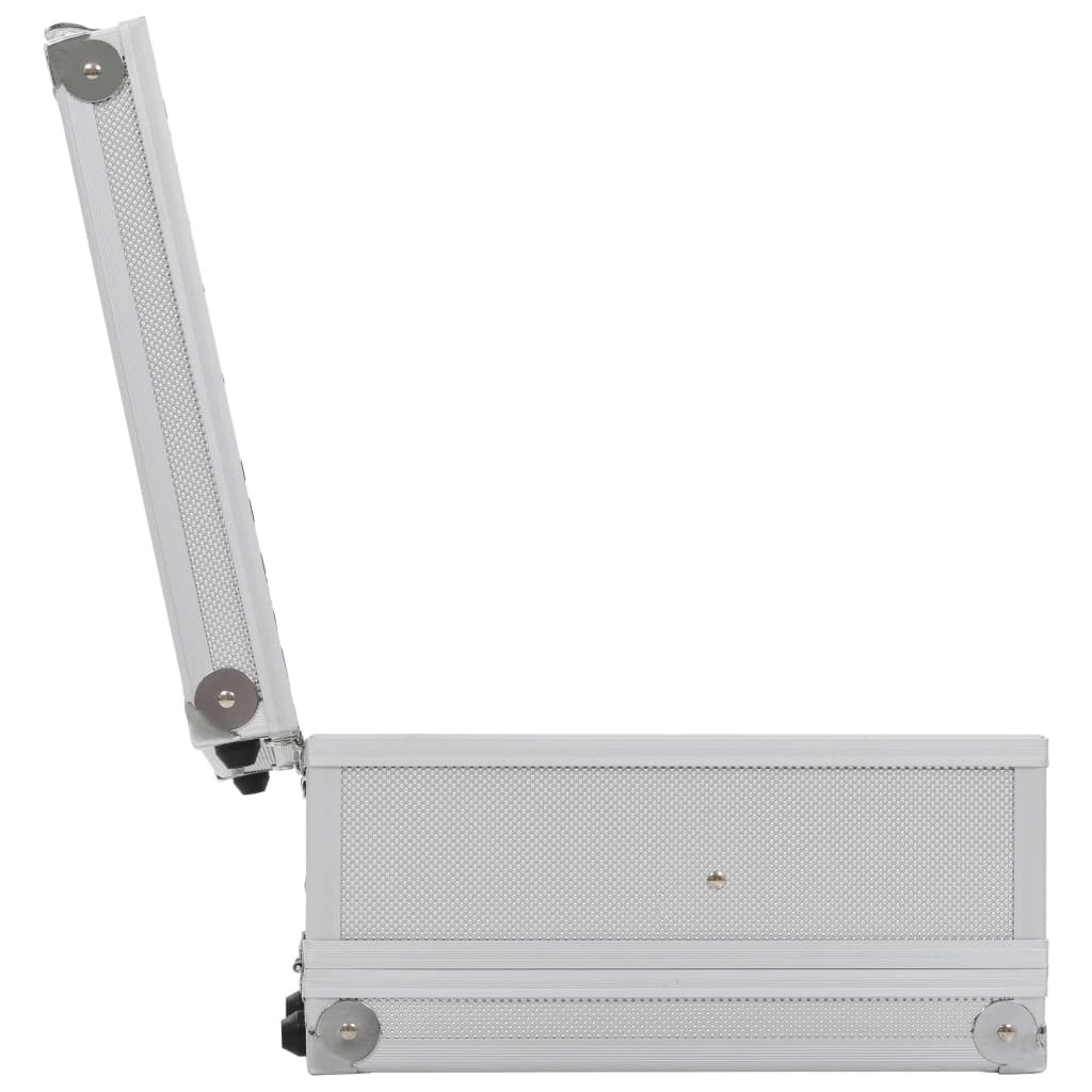 Asekotelo 31x26cm alumiini ABS hopea