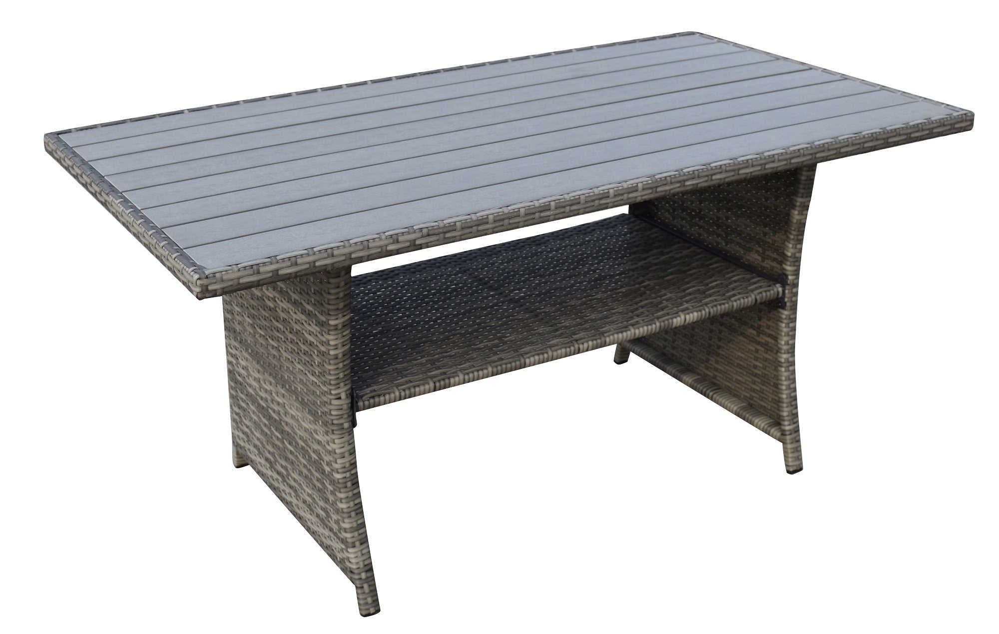 POHJOLA GARDEN XXXL Polyrottinki Kulmasohvaryhmä ja Puutarhapöytä, harmaa, BRYNOLF