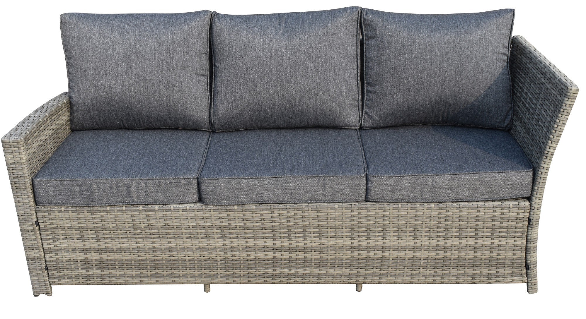 POHJOLA GARDEN XXXL Polyrottinki Kulmasohvaryhmä ja Puutarhapöytä, harmaa, BRYNOLF