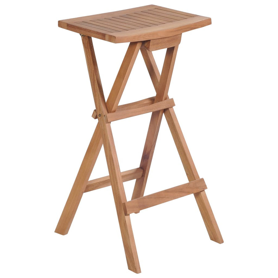 Fällbara barstolar, 2 st, teak