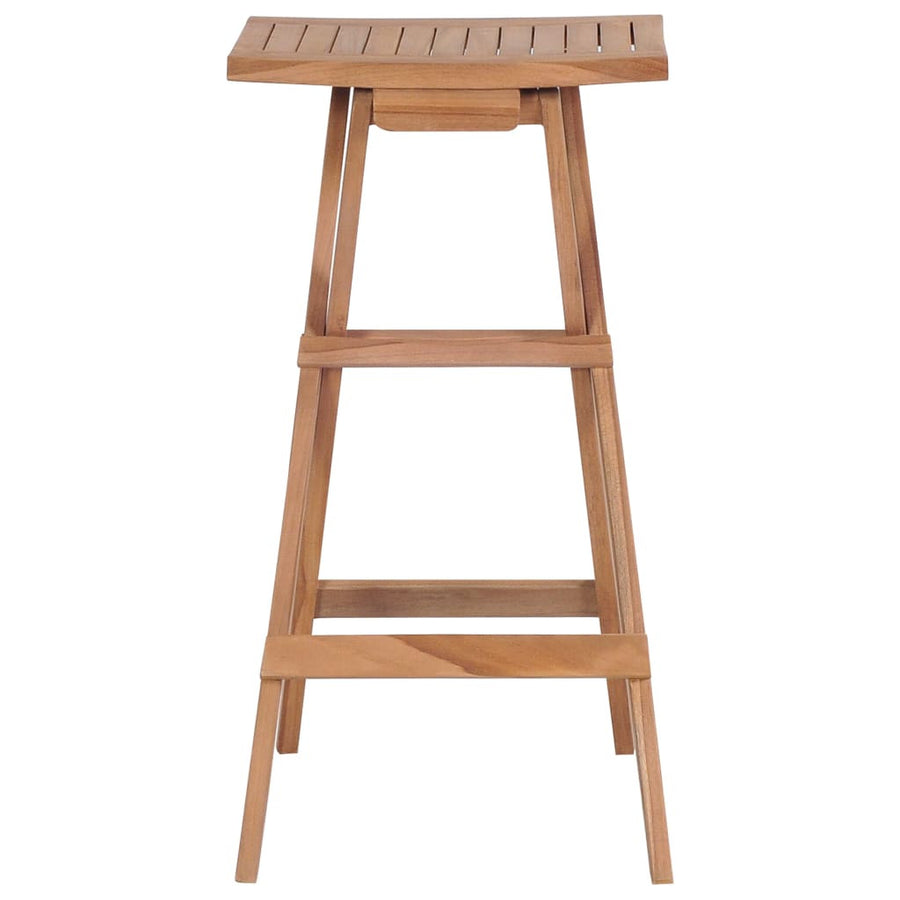 Fällbara barstolar, 2 st, teak