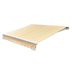 Markiisi-/aurinkovarjo auringonkukan keltainen/valkoinen 3x2,5m