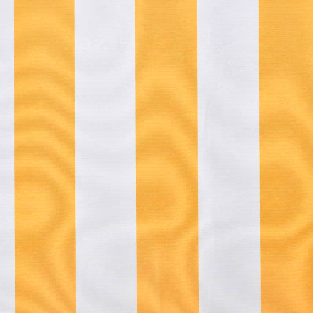 Markiisi-/aurinkovarjo auringonkukan keltainen/valkoinen 3x2,5m