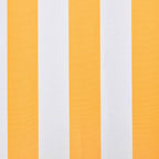 Markiisi-/aurinkovarjo auringonkukan keltainen/valkoinen 3x2,5m