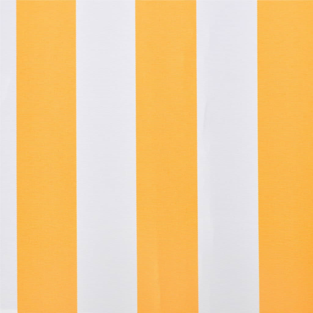 Markiisi-/aurinkovarjo auringonkukan keltainen/valkoinen 4x3 m