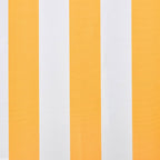 Markiisi-/aurinkovarjo auringonkukan keltainen/valkoinen 6x3 m