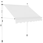 Manuaalisesti sisäänkelattava markiisi 150 cm kerma