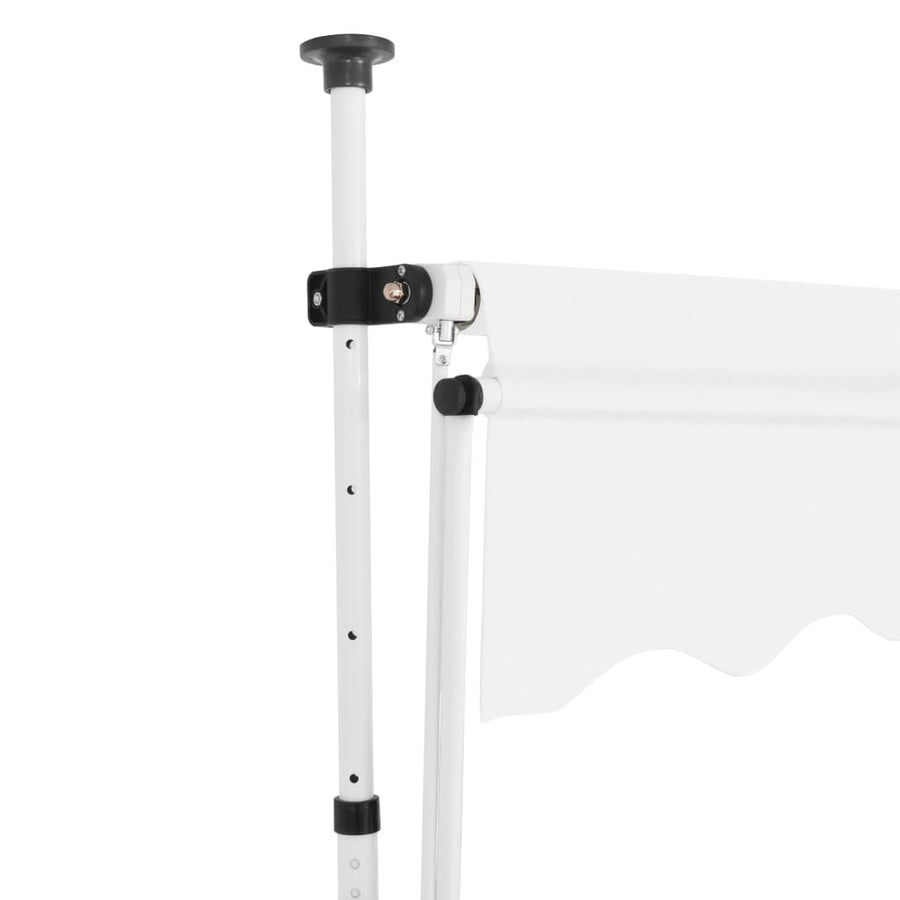 Manuellt infällbar markis 150 cm krämfärgad